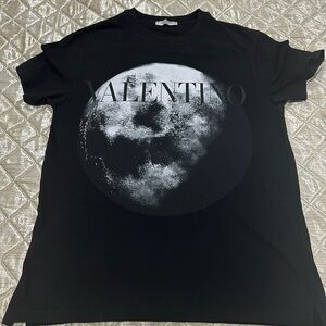 Valentino Men’s Moon Graphic Black T-shirt